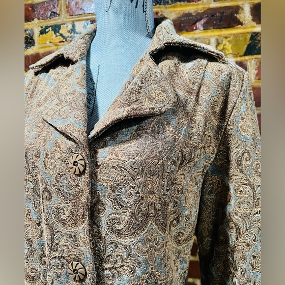 Vintage FLASHBACK Button up coat with pockets. Size Large - Picture 3 of 6